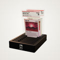 Pop 1 Slab Tray in Vault Black with white logo plaque